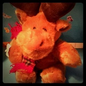 Singing animated Christmas moose